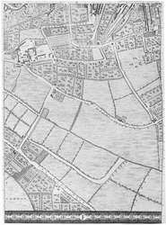 Een Kaart van Bermondsey, Londen, 1746